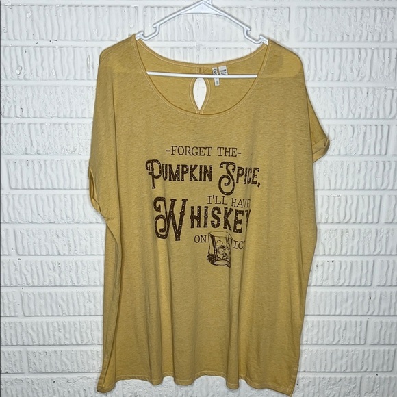 Cato Tops - Cato Yellow Graphic Women's Top